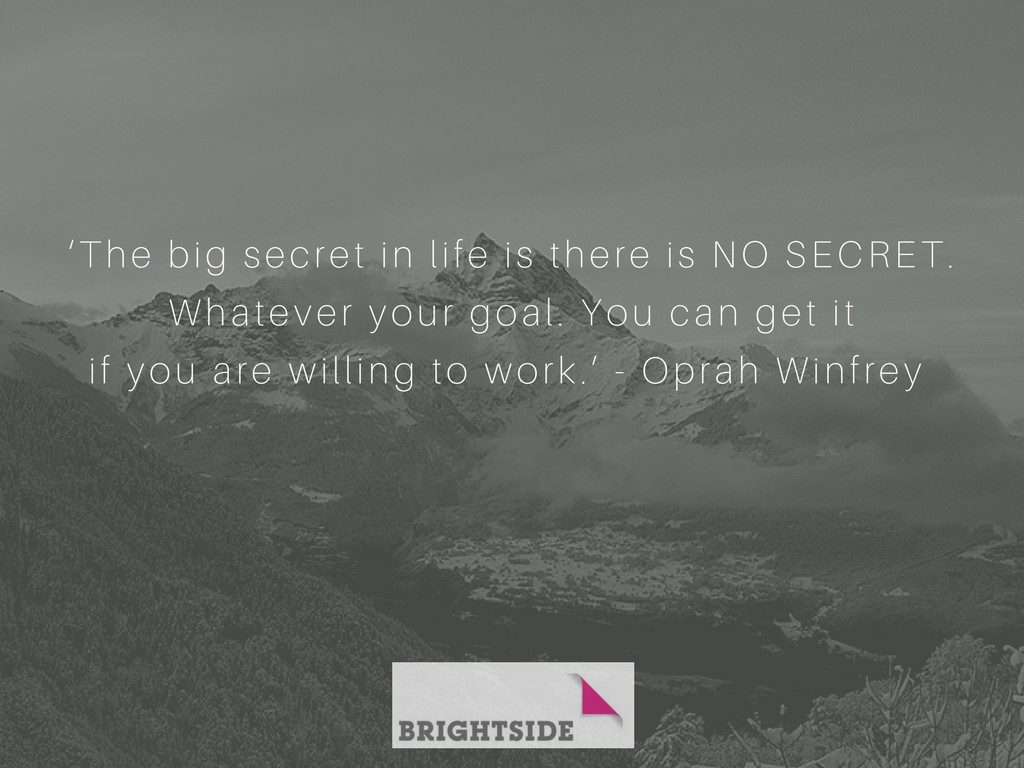 Inspirational quote by Oprah Winfrey